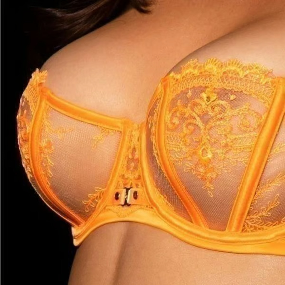 Honey Birdette GABRIELLE🧡🍊 Orange Lace Bra 32DD